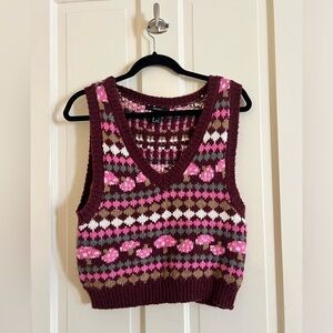 Forever 21 cute mushroom sweater vest. Size L